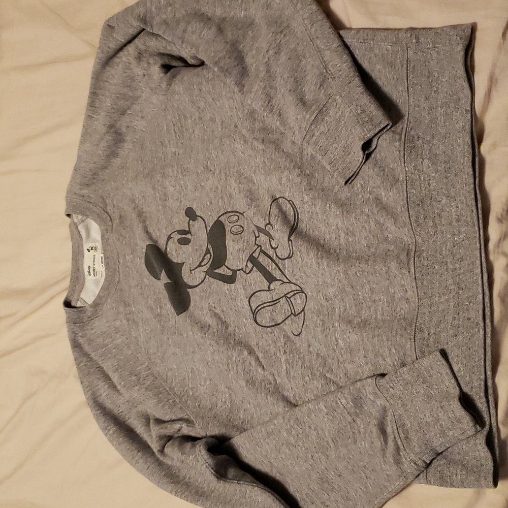 Mens Uniqlo Grey Mickey Sweatshirt sz M